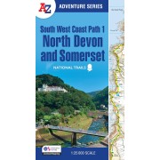 South West Coast Path 1 National Trails atlas: North Devon and Somerset